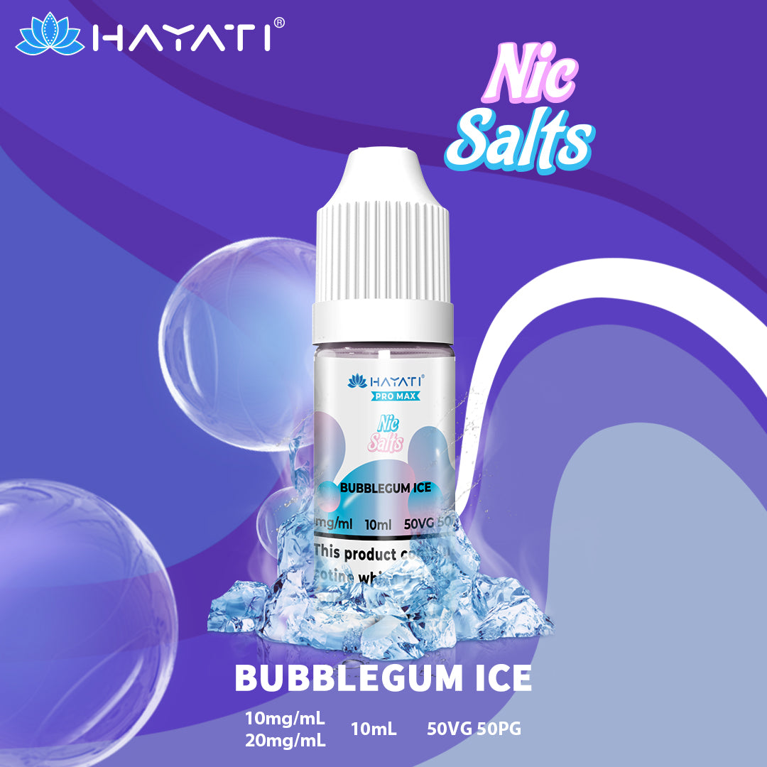 Hayati Pro Max Nic Salt 10ml Bubblegum Ice