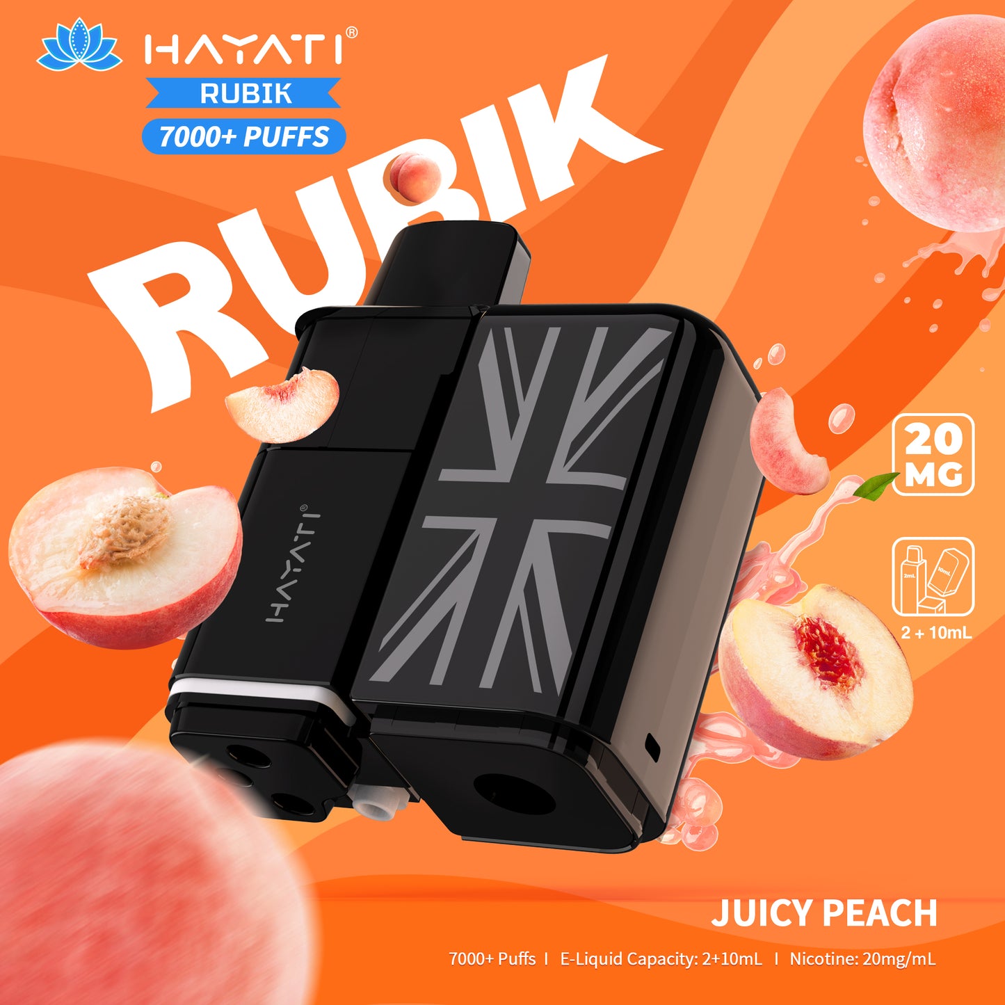 Hayati Rubik 7000 Pods Juicy Peach