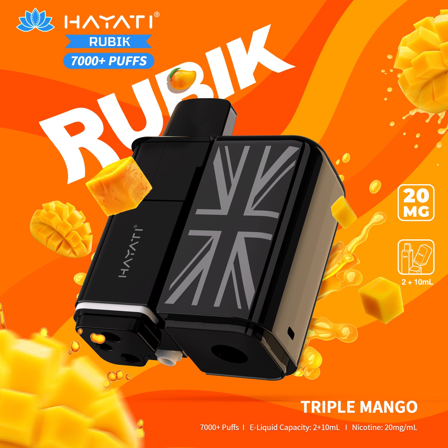 Hayati Rubik 7000 Pods Triple Mango