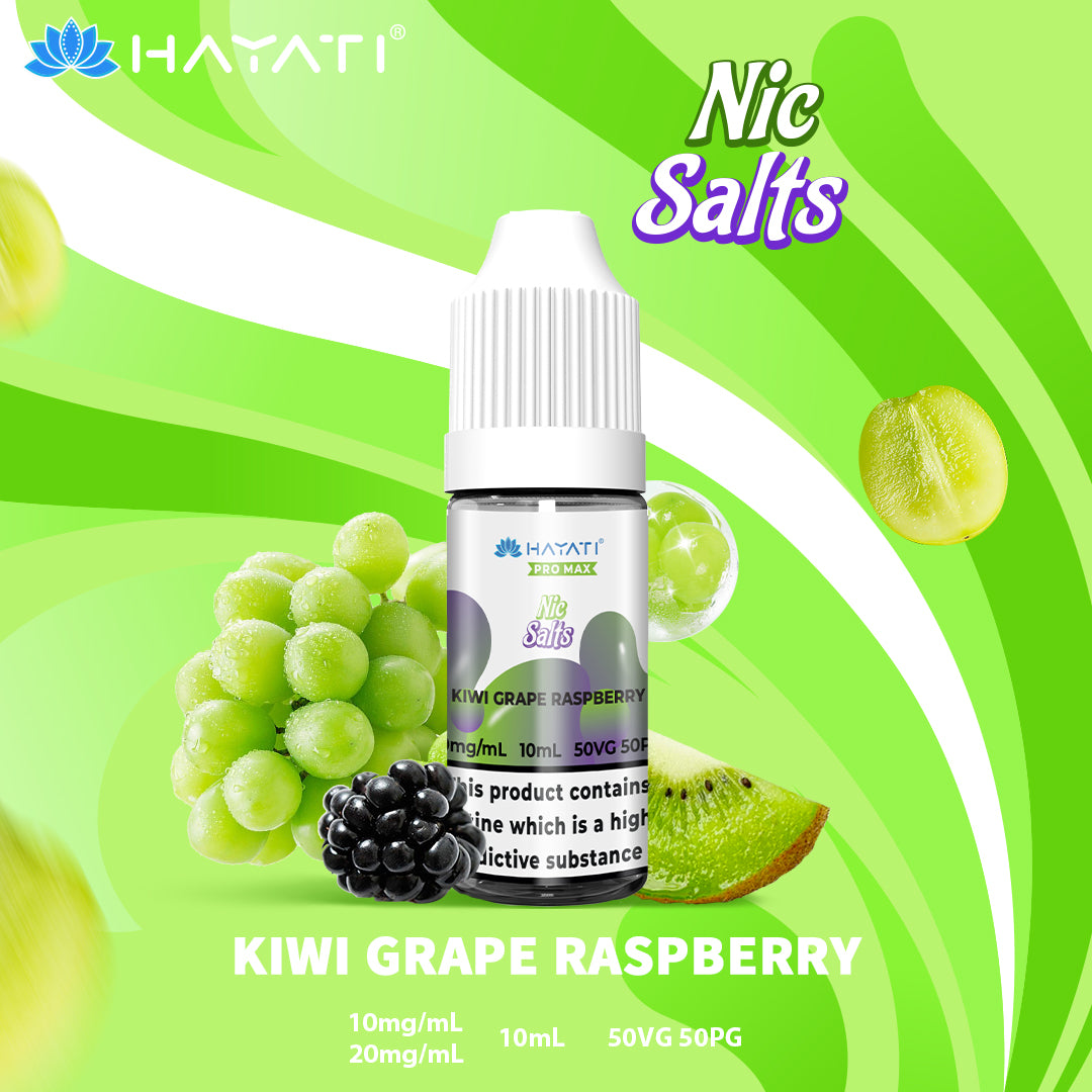 Hayati Pro Max Nic Salt 10ml Kiwi Grape Raspberry
