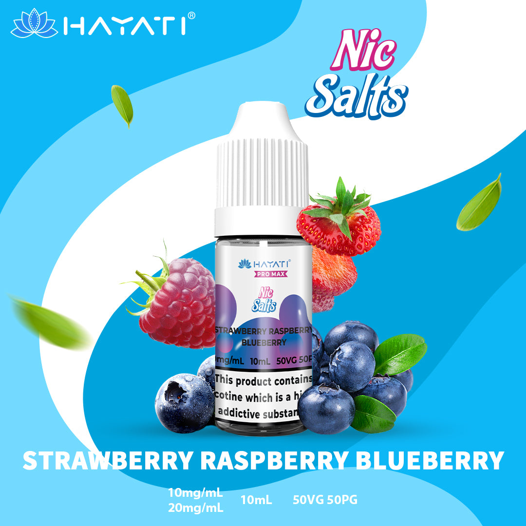 Hayati Pro Max  Nic Salt 10ml Strawberry Raspberry Blueberry