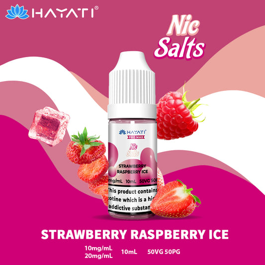 Hayati Pro Max  Nic Salt 10ml Strawberry Raspberry Ice