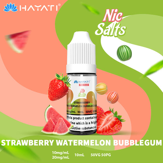 Hayati Pro Max  Nic Salt 10ml Strawberry Watermelon Bubblegum